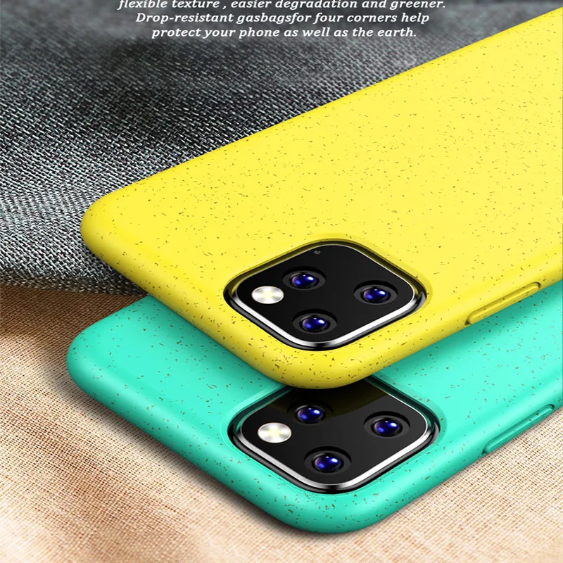 Для IPhone 11Pro чехол из натуральной пшеничной соломы для телефона iphone X XS MAX XR 7 8 Plus 6 6s