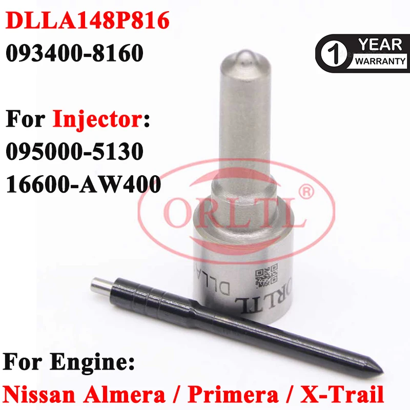 

DLLA148P816 Fuel Injector Nozzle DLLA 148 P 816 ( 093400-8160 ) For Nissan Primera 095000-5135 095000-5070 16600-AW42