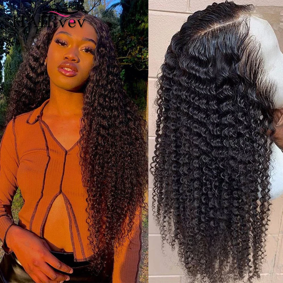 

Kinky Curly 13x4 Lace Frontal Human Hair Wigs Swiss Lace Front 180% Density Brazilian Human Hair Wig Remy Hair HD Lace Front Wig