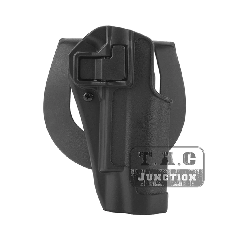 

Tactical CQC Serpa Quick Right Hand Pistol Holster Paddle Belt Loop Pistol Case w/ STRIKE MOLLE Platform For Colt 1911 M1911