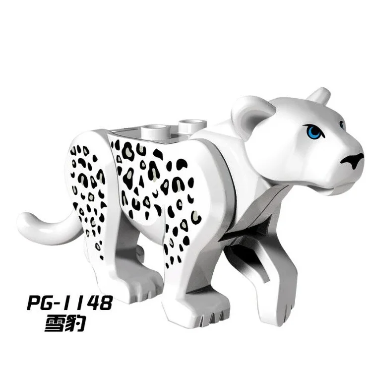 Конструктор Рождественский лось олень верблюд слон Серия животных креативные