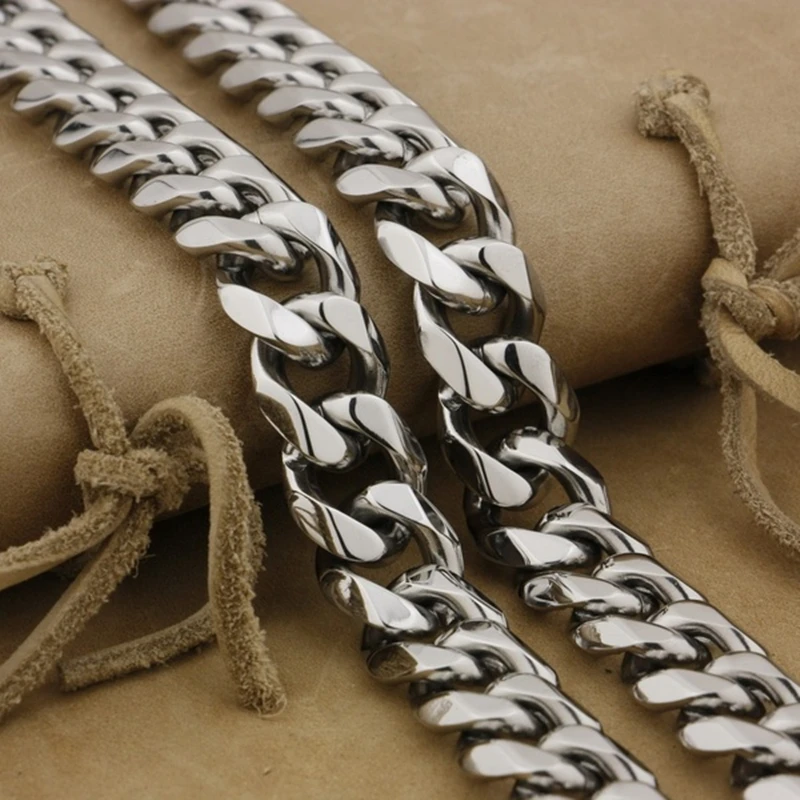 316L нержавеющая сталь 14 &quot~ 40&quot Мужской Байкер Рокер Панк кошелек цепь брелок Q100 |