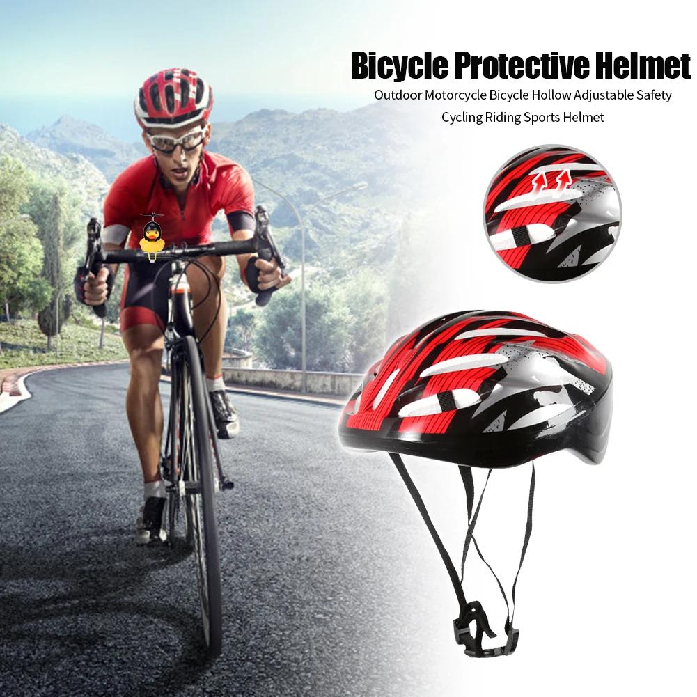 

Adjustable Racing Cycling Helmet Bicycle Protective Outdoor Motorcycle Helmet Biking PortableDustproof Cycling Parts
