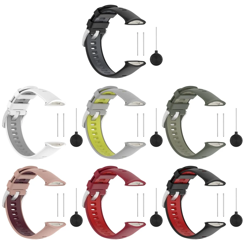 

Quick Release Smart Watch Support Loop Accessory Silicone Wristband Bracelet Compatible with Polar Vantage V2 Soft Strap DXAC