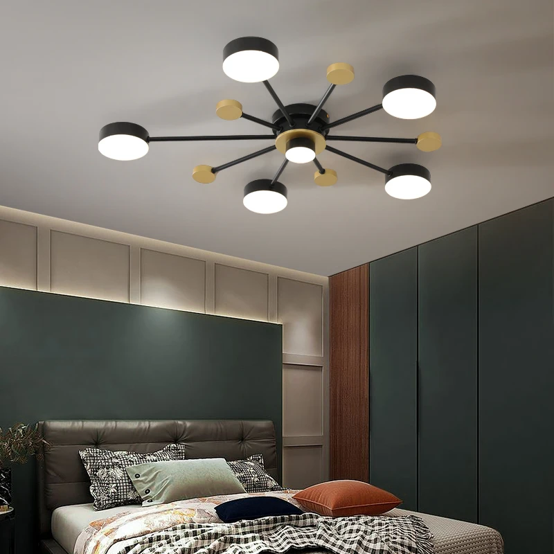

Modern LED Ceiling Light 220V Ceiling Lamp Lighting Fixtures Quality Lamp Body Dimmable Minimalist Design Lustre Luminaire