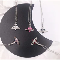 vintage noble heart chain necklace for women luxury pendant ins hot shiny zirconia wedding party jewelry gifts