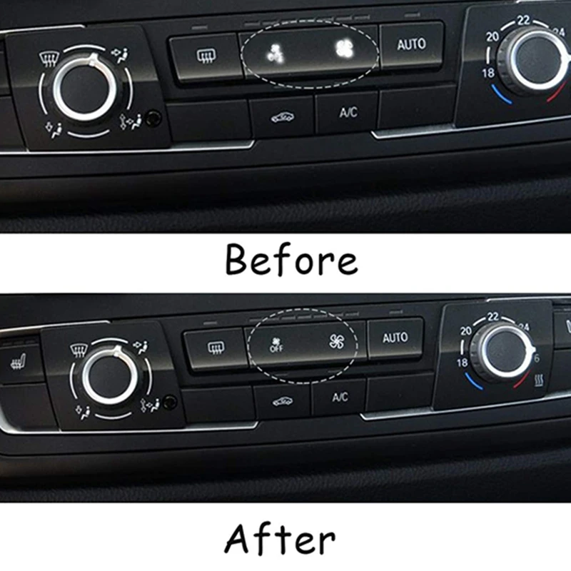 Для BMW A/C панель контроля климата Замена кнопки скорости вентилятора для 1 серии