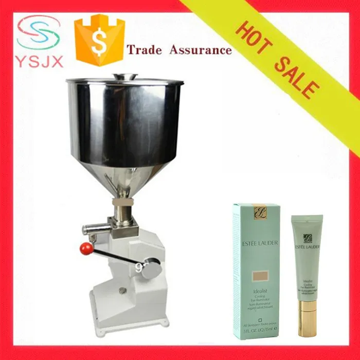 

manual operation cream/paste/liquid small filling machine for cosmetics shampoo honey