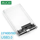 Корпус для HDD-накопителя MUCAI 2,5 дюйма, SATA 3,0 к USB 3,0, USB 2,0, 5 Гбитс, ТБ, корпус для SSD-накопителя с поддержкой UASP, внешний жесткий диск