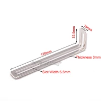 dhl 100pcs 32 5x120x16mm l furniture reinforced corner braces 3mm thicken connecting fittings board frame shelf support brackets