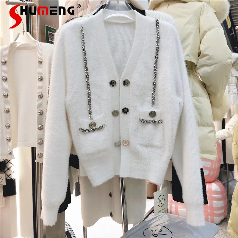 

Женский кардиган с V-образным вырезом, Осень-зима 2021