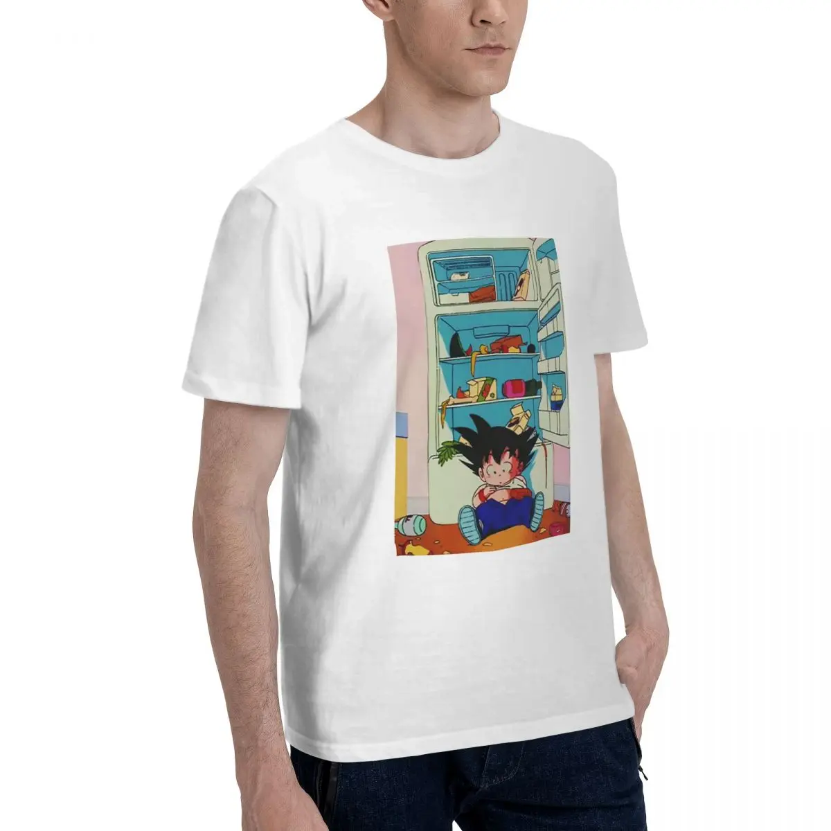 Bandai Драконий жемчуг Гоку и холодильники мужские футболки с рисунком из