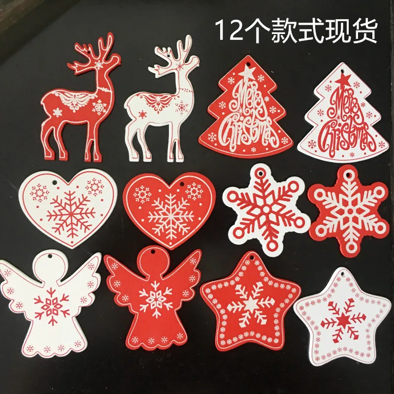 Новое Рождественское украшение Подвеска деревянные ремесла товары для дома