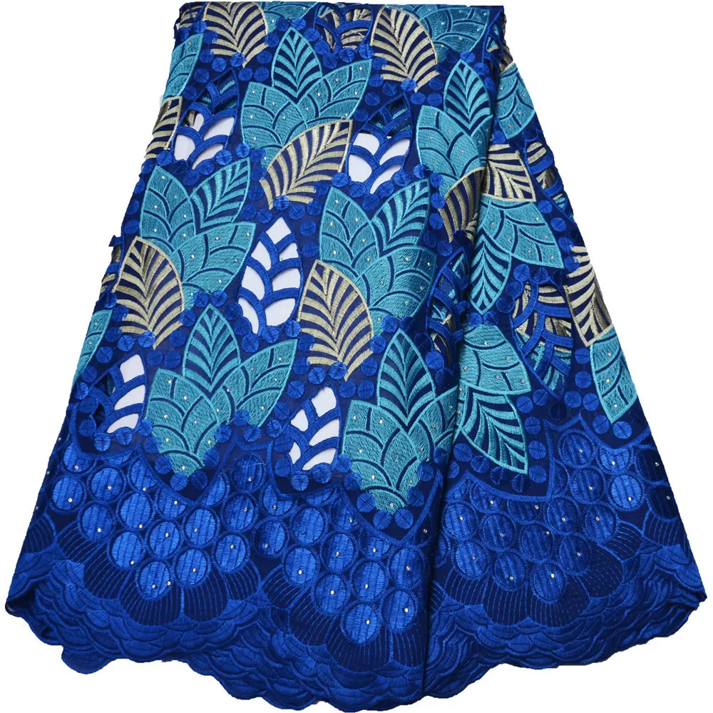 

2020 High Quality Hand Cut Lace Swiss Cotton Lace In Switzerland With Rhinestones For Women Dress Nigerian Lace Fabric BG126