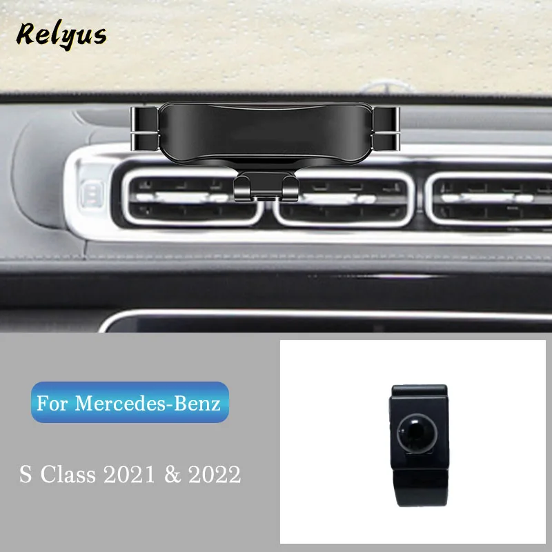 

Автомобильный держатель для вентиляционной решетки, зажим для выхода GPS, подставка, Гравитационный кронштейн для навигации для Benz S Class W223 2021...