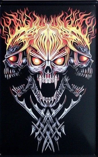 

Винтажный металлический жестяной знак в стиле ретро с черепом, мужская пещера в рустикальном стиле, размер продавца Au:(30X20 см) /(30X15 см)