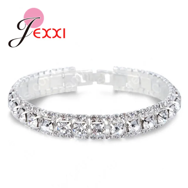 Блестящие кубического циркония ювелирных изделий европейский бренд 925 шарма