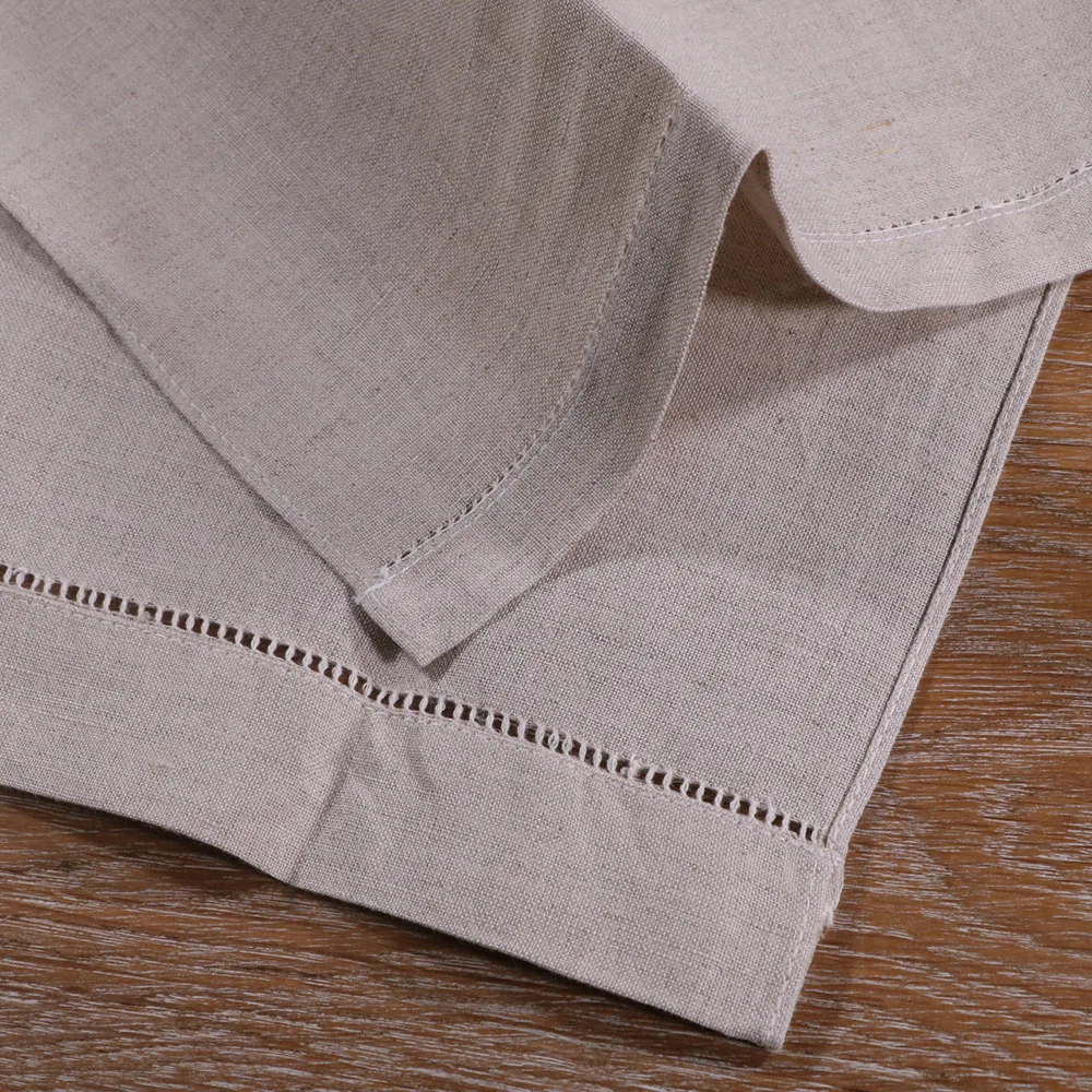 TL014 : 2 шт. Хлопковое полотенце для шитья овсянки с краями Прошитое вручную|Платки