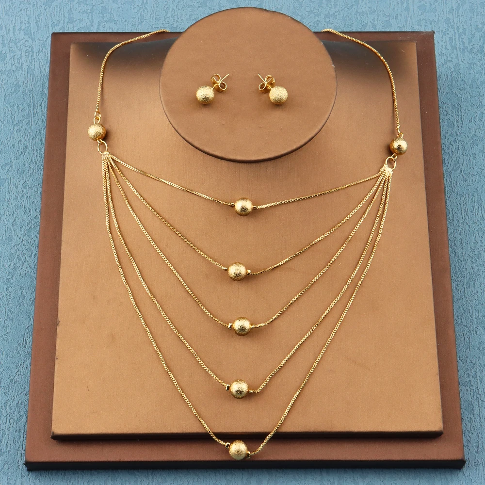 

Модные женские ювелирные изделия, Двухслойное ожерелье с бусинами, женское свадебное обручальное украшение