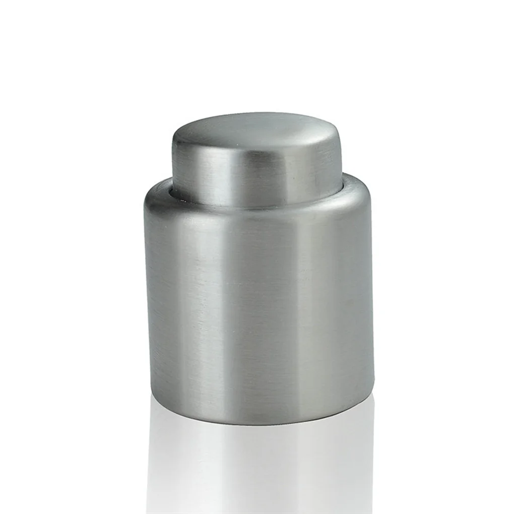 

Environment Friendly Wine Bottle Stopper Stainless Steel Vacuum Sealer Wine Bottle Cap Universal Drink Saver Kitchen Supplies