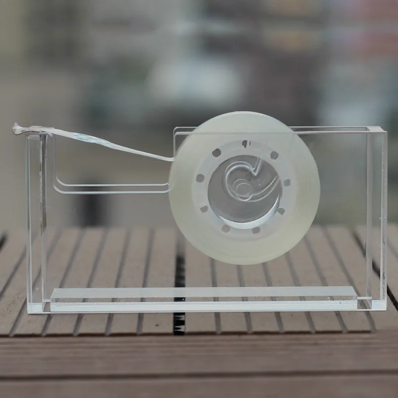 Desktop Clear Acrylic and Gold Tape Dispenser 1Inch Core - Classy Elegant Modern Design Desk Accessory for Your Home or Wor | Канцтовары