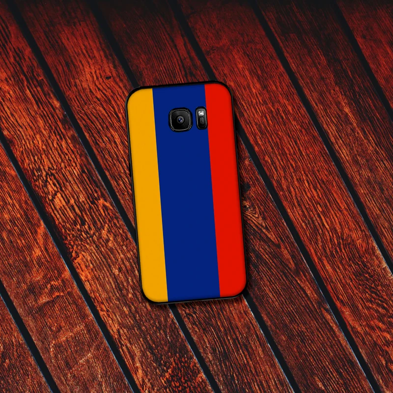С флагом Армении Мягкий силиконовый чехол для телефона Samsung Galaxy S6 S8 край S7 S9 плюс
