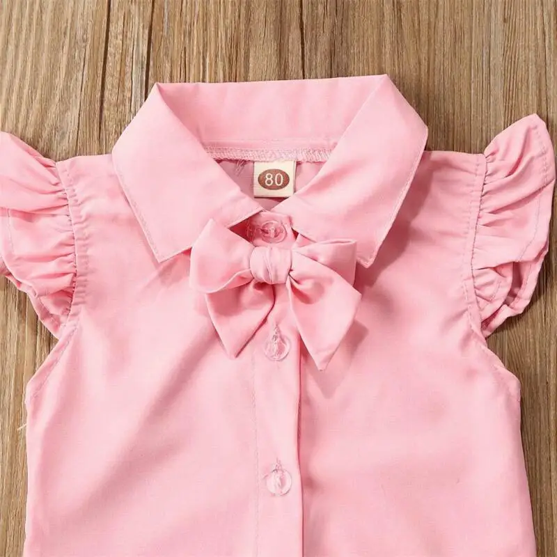 Новинка 2020 года Лидер продаж Летняя одежда для малышей Комплект из 2 предметов