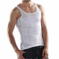 men corset body slimming tummy shaper vest belly waist girdle shirt blackwhite shapewear underwear waist girdle shirts hot 7