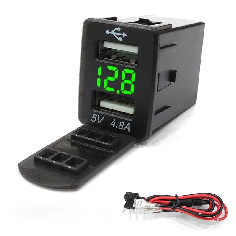 

4.8A двойной USB-разъем, адаптер питания для модификации автомобиля для Nissan Sylphy, TEANA Tiida Qashqai X-Trail Murano LANNIA Simma QUEST