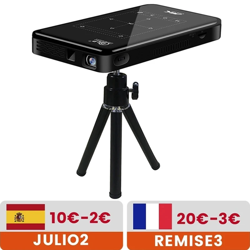 Портативный DLP мини проектор P09II Android 9 0 2 4G 5G Wi Fi Bluetooth 4K HD домашний кинотеатр