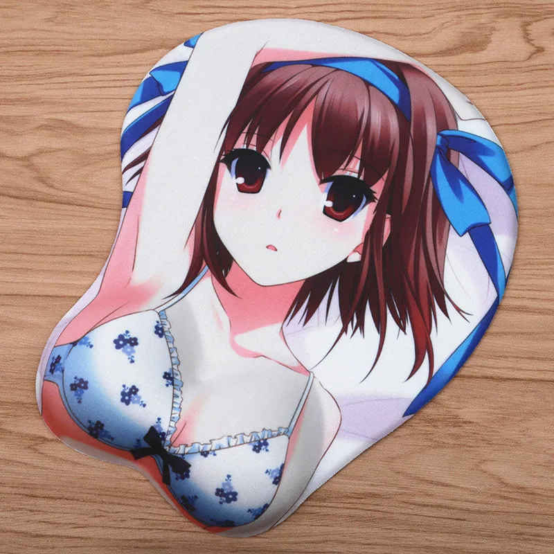 

FFFAS Captain Japan Anime 3D Mouse Pad Mat Wrist Rest Gaming Silicon Mousepad for Laptop Notebook PC
