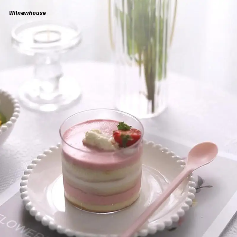 

F63A Long Handle Colored PP Material Scoops Coffee Stirring Spoons Dinnerwares Spoons