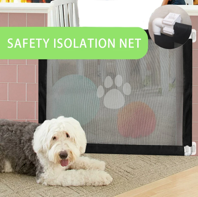 Изоляционная сетка для домашних животных собачья лапа печать дверь забор дом