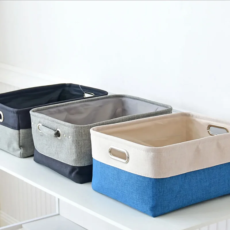 Практичная хлопковая корзина для хранения мелочей дома и сада корзины домашнего