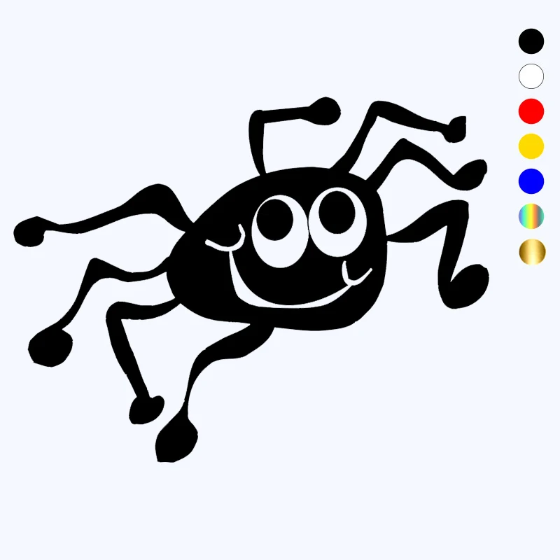 CK3282# Spider funny car sticker vinyl decal waterproof auto stickers silver/ black for bumper rear window | Автомобили и
