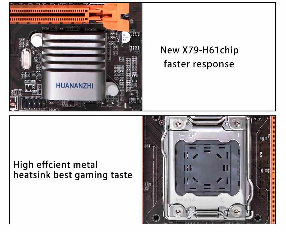 Huanan Zhi X79-4M материнская плата X79 для Intel LGA 2011 E5 2650V2 2660V2 DDR3 1333/1600/1866 МГц 32 Гб SATA2.0 USB2.0 M-ATX материнская плата