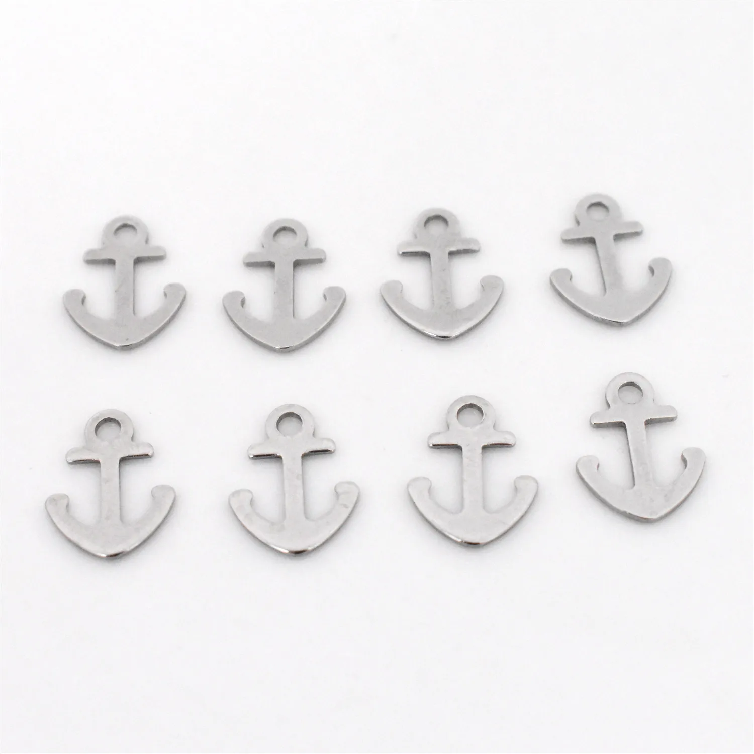50pcs/lot Stainless Steel Material Cross/Anchor/Heart/Moon Charms Pendant DIY Handmade Necklace and Earring Jewelry Accessories | Украшения