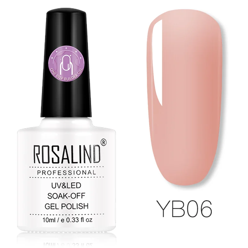 RDYB06 ROSALIND УФ-гель для ногтей один шаг строитель гель поли один шаг для наращивания маникюра без основы Дизайн ногтей набор использовать верхнее покрытие - Цвет: RDYB06