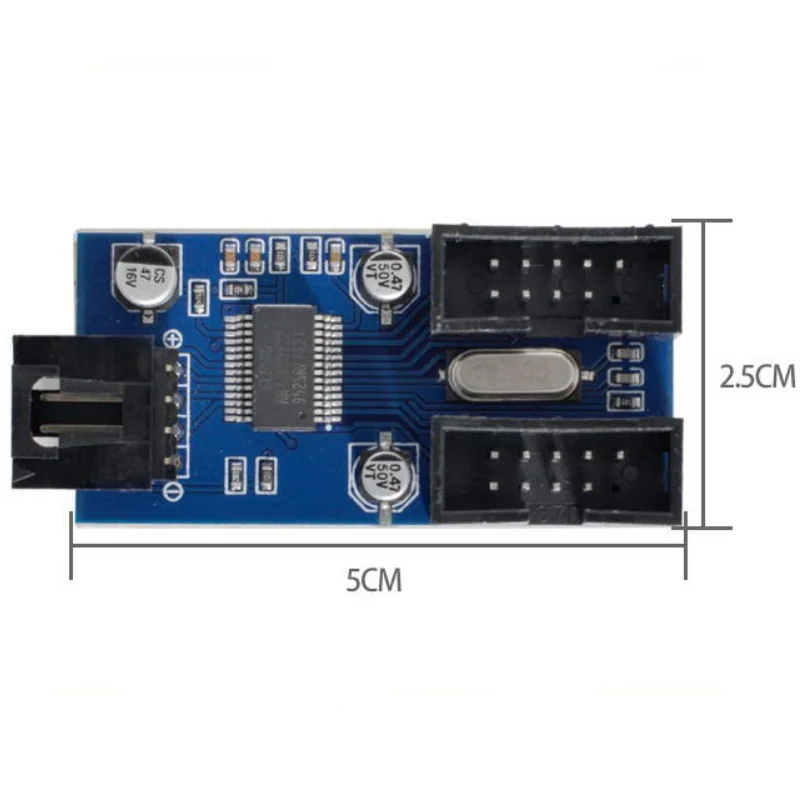 

Motherboard 9pin USB 2.0 Header 1 to 2 Female Extension Cable HUB Connector Adapter Port Multilier