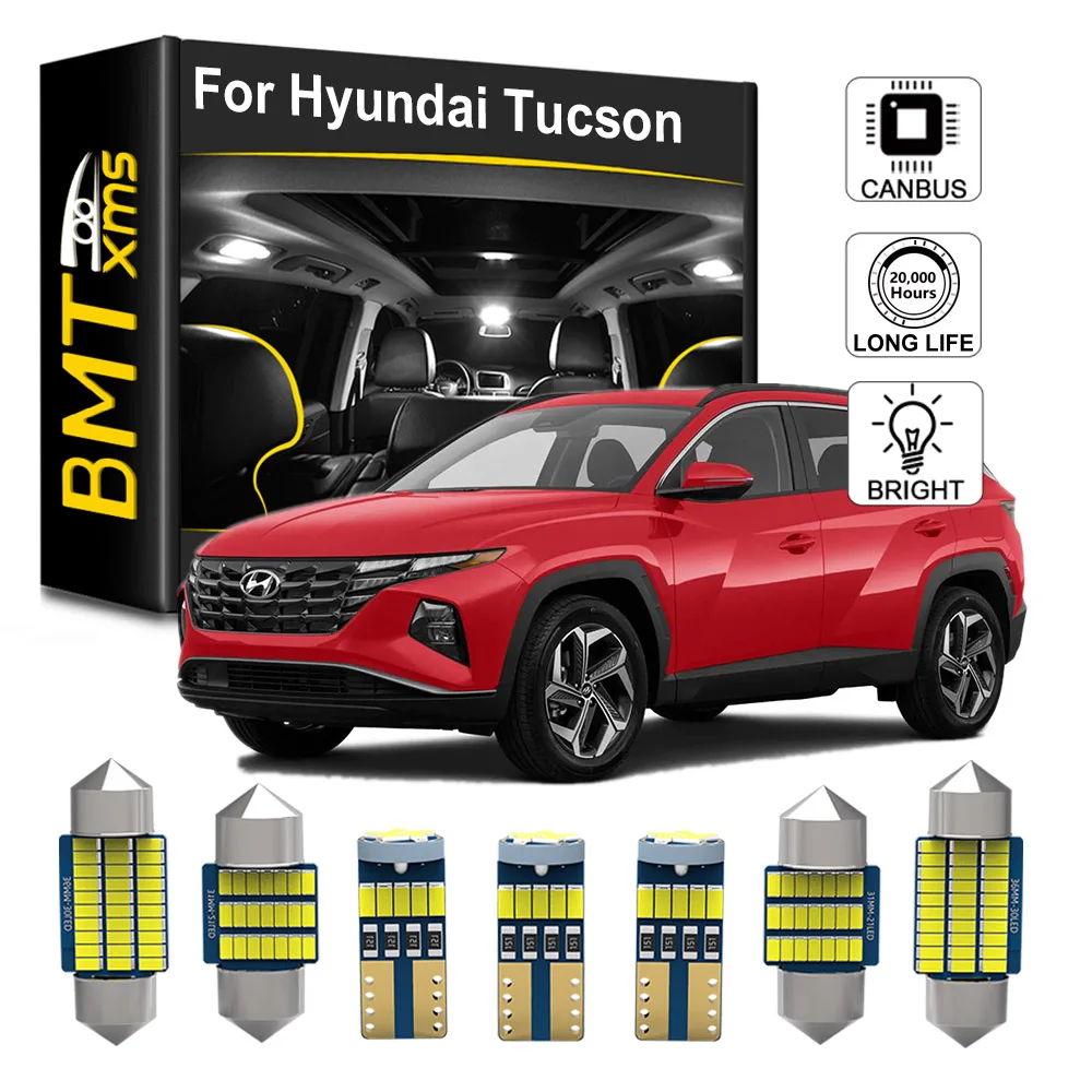 

BMTxms LED Interior Light Canbus Bulbs For Hyundai Tucson 2008 2016 2017 2018 2019 2020 2021 NX4 Vehicle License Plate Lamp Kit