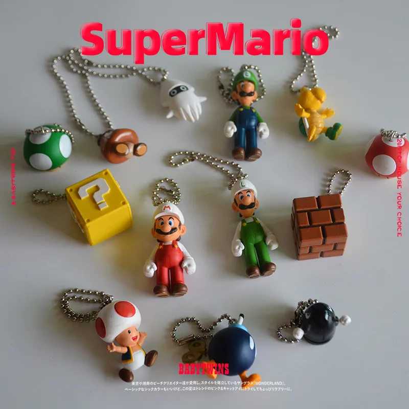 Классические ПВХ Фигурки Марио пули грибы черепаха стена хорошо креативные