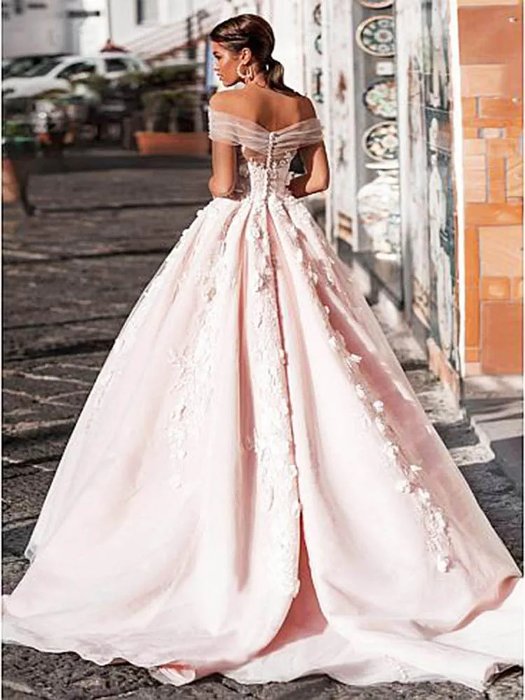 

BAZIIINGAAA Simple Wedding Dress Lace Little Beading Strapless Dress Luxury Wedding Gowns Bridal Can Be Washed Bride Dresses