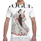Футболка Cruella с принтом для мужчин и женщин, модный топ с коротким рукавом для мальчиков и девочек