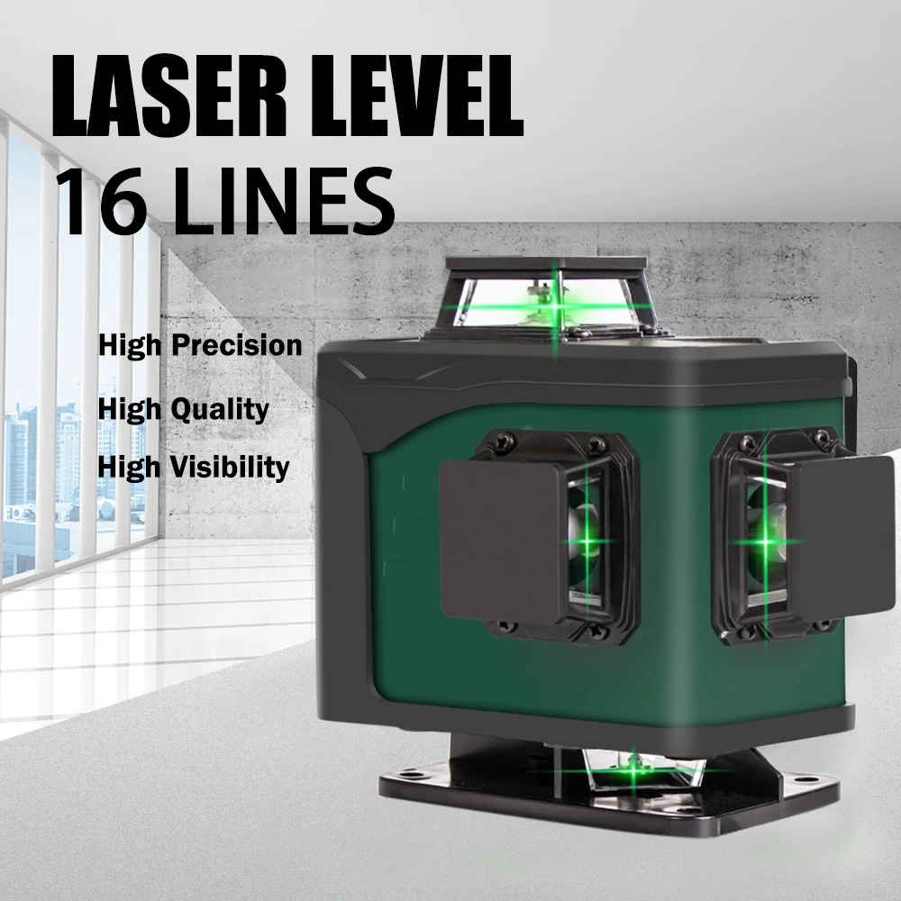 

Самонивелирующийся лазерный уровень, горизонтальный и вертикальный, 16 линий