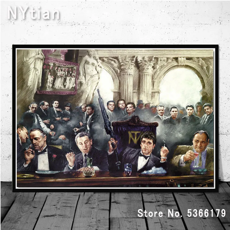 Хит продаж ретро плакат NT210 с крестным отцом сопраносом для киноактеров печать на