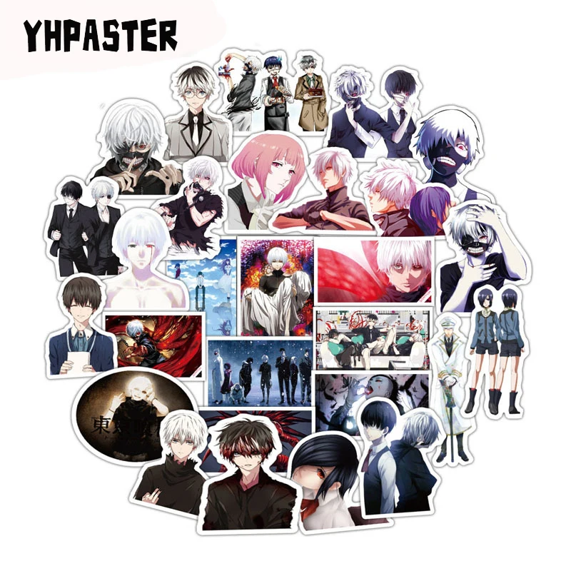 48 шт./компл. Одна деталь наклейки аниме для ноутбука Чемодан телефона на мотоцикл