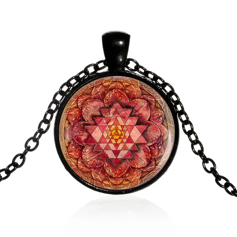 

New Buddhist Sri Lanka Art Photo Cabochon Glass Pendant Necklace Jewelry Accessories for Women's Men's Fashion Friendship Gifts