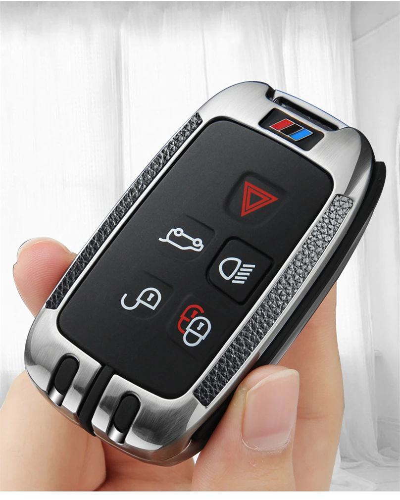 

Luxury Zinc Alloy Car Key Case Cover Key Holder Shell For Land Rover Discovery Freelander 2018 Range Rover Sport Evoque Jauguar