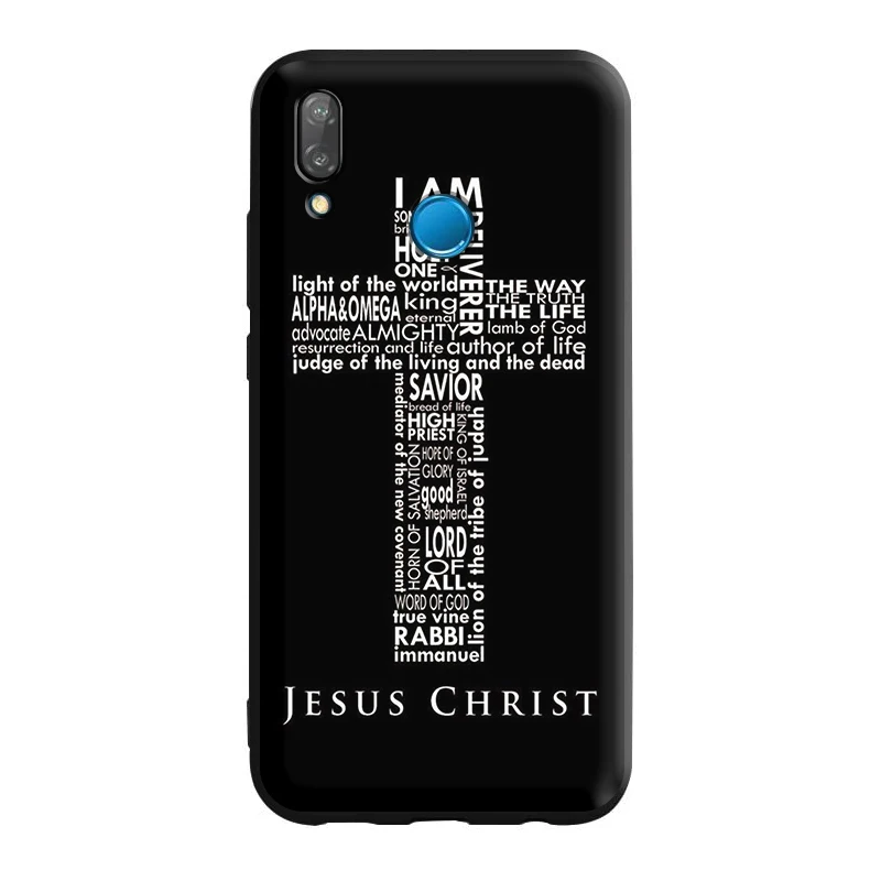 Силиконовый чехол Bible Jesus Christ Christian Cross для Huawei P40 P30 P20 P10 Pro Lite P Smart Z 2019 Max | Мобильные
