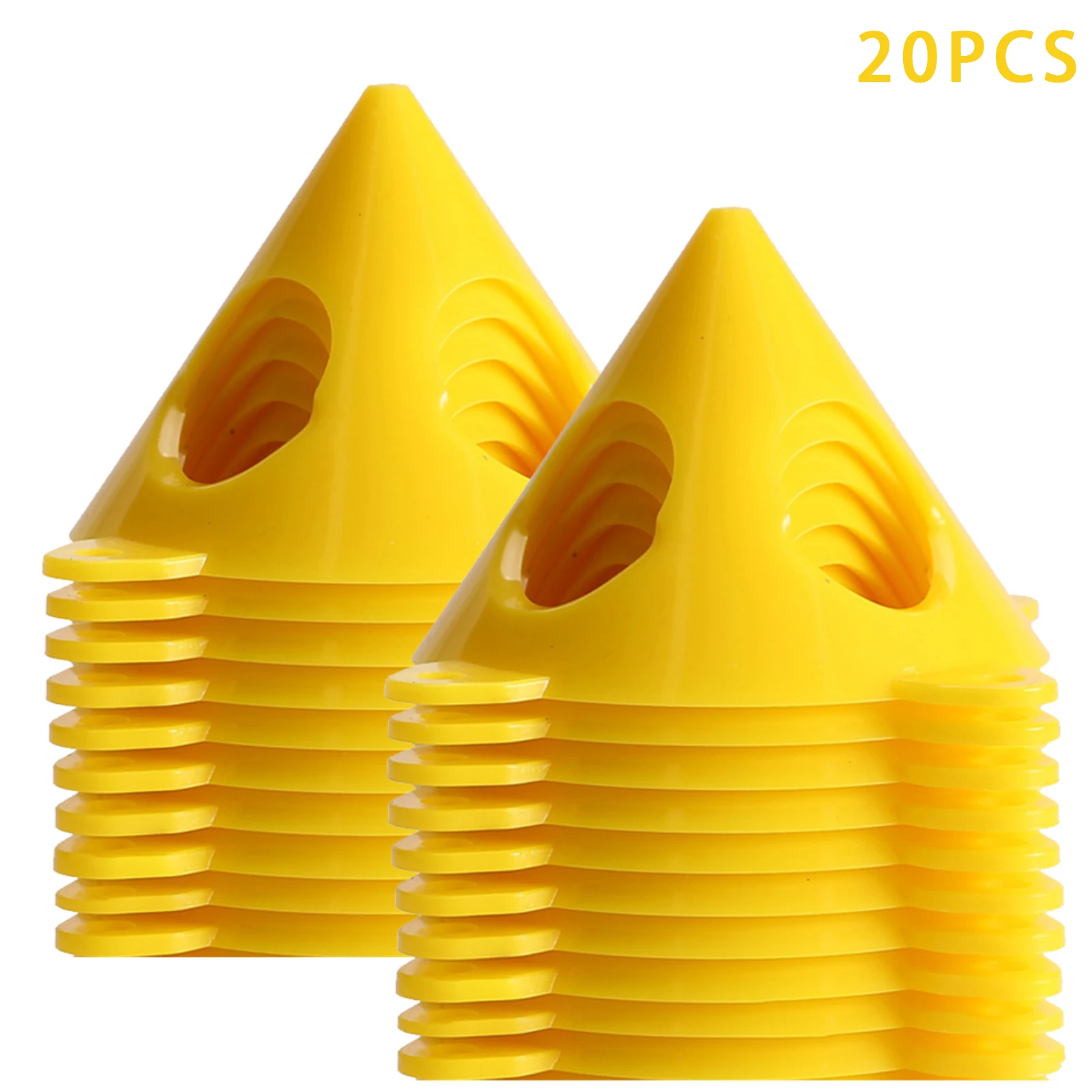 

20pcs Door Risers Support Stands Crafts Mini Paint Canvas Cabinet Multipurpose Yellow Cone Plastic Non-stick Pouring Easy Grip